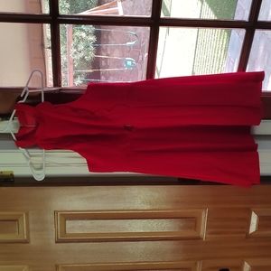 Red a line BCBG dress